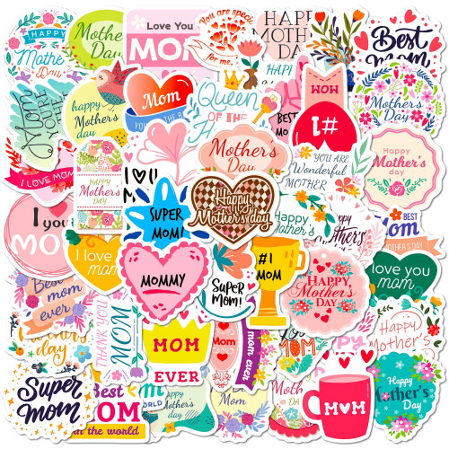 Happy Mother's Day Stickers Pack 50-200