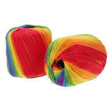 Cotton Crochet Thread Rainbow Color 2 Rolls