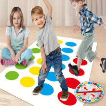 Interactive Dance Mat | Body Twisting Fun Game Blanket for Exercising Balance & Finger Interaction - Multi-Person Parent-Child Par