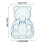 Bear Candy Container Clear Plastic Gift Box 12-Piece 2