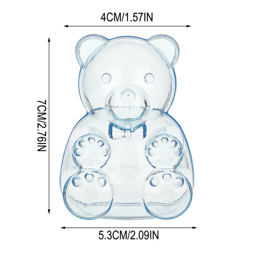 Bear Candy Container Clear Plastic Gift Box 12-Piece 1
