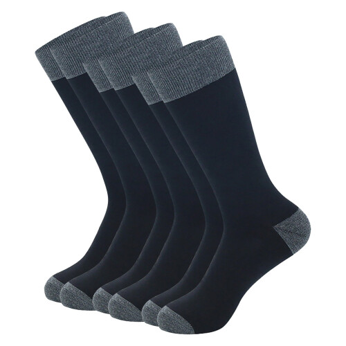 Men's Wool Thermal Socks Dri-Tech Breathable Crew 3 Pairs