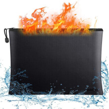 ROSENICE fireproof waterproof document bag portable