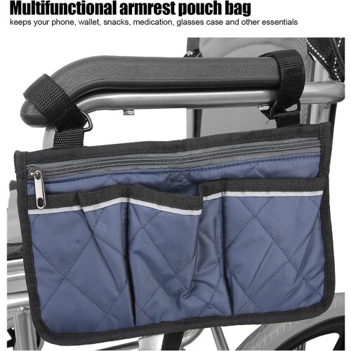 Walker Bag with 3 Pockets and Large Capacity for 2