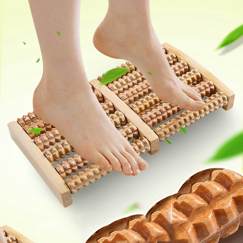Wooden Foot Massage Roller for Plantar Fasciitis Relief 1pc