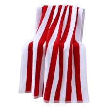 Extra Large Striped Beach Towel Plush Velvet 30 x 70 in