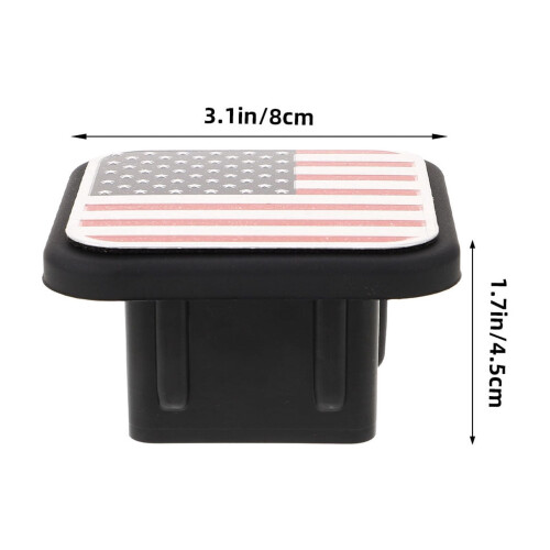 Tow Hitch Cover Red Rubber Weather Resistant 1 Pack 1