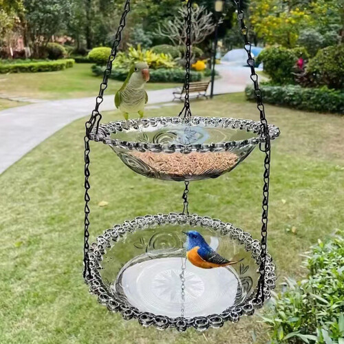 Outdoor Hanging Bird Feeder for Balcony Use