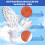 Men's Walking Shoe Insoles 4D Memory Foam Arch Support 2/3 6