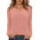 Women's Casual Pullover Top Round Neck Three-Quarter Sleeve 2