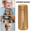 Golden Aluminum Glasses Case Lightweight Hard Shell for 2