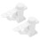 Adjustable Curtain Rod Brackets Plastic 2 pcs 1