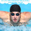 Swimming Cap Unisex Fabric 2 Pieces 6
