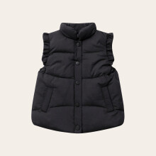 Dětská termo vesta bez rukávů, zip vpředu, polyester, 3-12 let