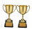 Golden Plastic Thanksgiving Trophy Award 2 pcs 7