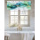 Curtain Valance Green-Blue Gradient Abstract Marble Texture 7
