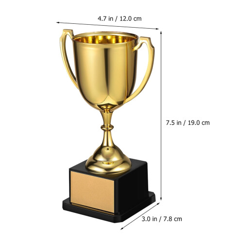 Golden Plastic Thanksgiving Trophy Award 2 pcs 1