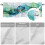 Curtain Valance Green-Blue Gradient Abstract Marble Texture 5