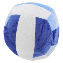 Volleyball Plush Pillow Round Blue 1 Piece