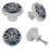 Vintage Octopus Cabinet Knobs Crystal Glass 4 PCS 4