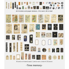 Vintage Scrapbook Stickers Retro Art Journal DIY