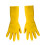 Yellow Rubber Kitchen Cleaning Gloves 1