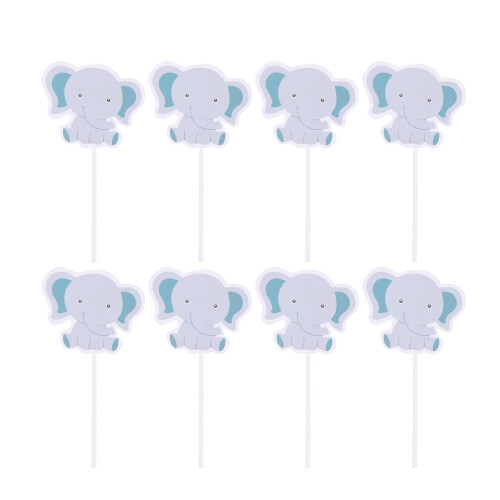 Elephant Cake Toppers 48 Pieces