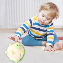 Crinkle-Sound Turtle Plush Toy Blue Green 1 pc