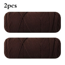 Milk Cotton Yarn Soft 8-ply 100g/ball 2 Pack