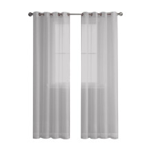 Semi-Sheer Linen Curtains White Light-Filtering Vintage