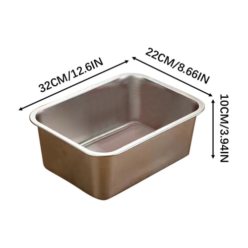 Stainless Steel Cat Litter Box Extra Large