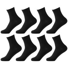 Men's Ankle Socks Mesh Breathable Black White 6-Pack