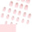 False Nails Sweet Flowers Full Cover 24 Pcs 6