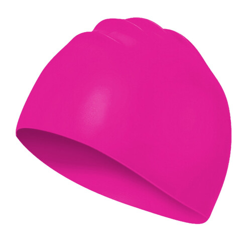 Waterproof Silicone Swim Cap Extra Large Pink for Braids 2