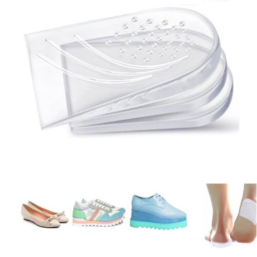 Height Increase Insoles Gel Heel Support 3 Layers