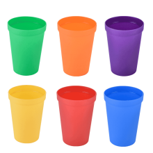 Stackable Toy Cups Rainbow Set 12 pcs Unbreakable Plastic