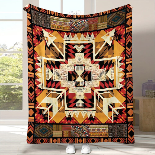 Φανελένια Κουβέρτα με Σχέδιο Southwestern Cross 50x60 ίντσες 1