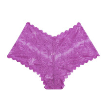 Women's Lace High-Waist Cheeky Panties Purple