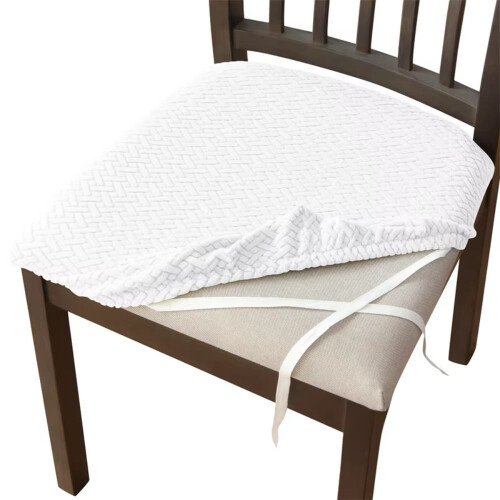 Stretch Jacquard Dining Chair Covers Washable Anti-Dust