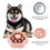 Comedouro lento para cães em formato de garra com base antiderrapante de 20 cm (8 polegadas). 3