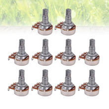 Brass Brown Potentiometer Knobs for Guitar Tone and Volume