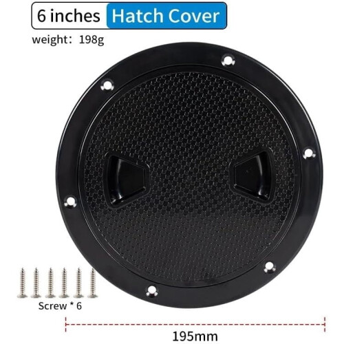 Marine Deck Hatch Cover ABS Round 6 Inch 1