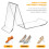 Clear Acrylic Shoe Display Stand 2 pcs 3