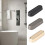 Foldable Wall Hooks Zinc Alloy Grey 4 Pieces 5