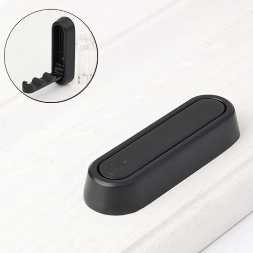 Foldable Wall Hooks Zinc Alloy Black 4 Pcs 2