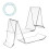 Clear Acrylic Shoe Display Stand 2 pcs 6