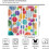 Polka Dot Curtains Watercolor Rainbow Pattern 63x63in 2