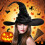 Witch Hat Halloween Decoration Black Pleated Pointed Hat 6