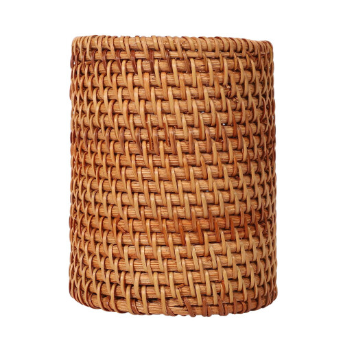 Rattan Tableware Storage Box with Chopsticks Tube and 2