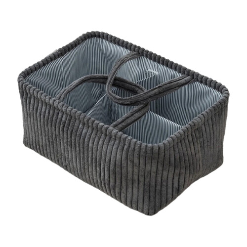 Diaper Caddy Organizer Corduroy 3-Compartment 1